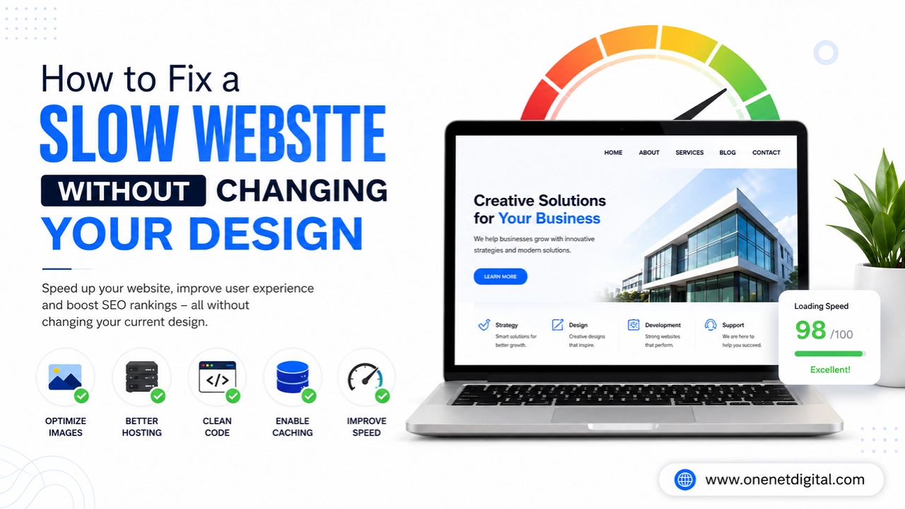 How to Fix a Slow Website Without Changing Your Design
