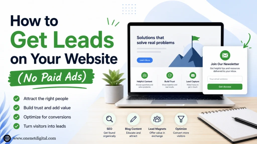How to Get Leads on Your Website (No Paid Ads)