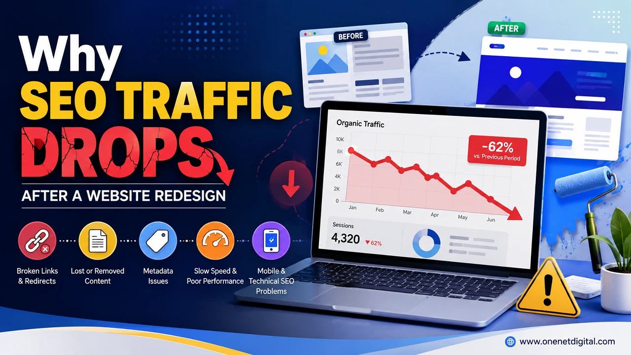 Why SEO Traffic Drops After a Website Redesign