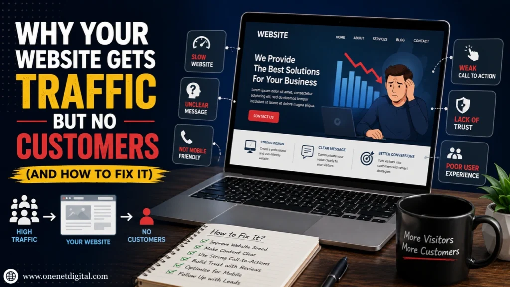 Why Your Website Gets Traffic but No Customers (And How to Fix It)