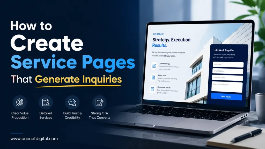 How to Create Service Pages That Generate Inquiries