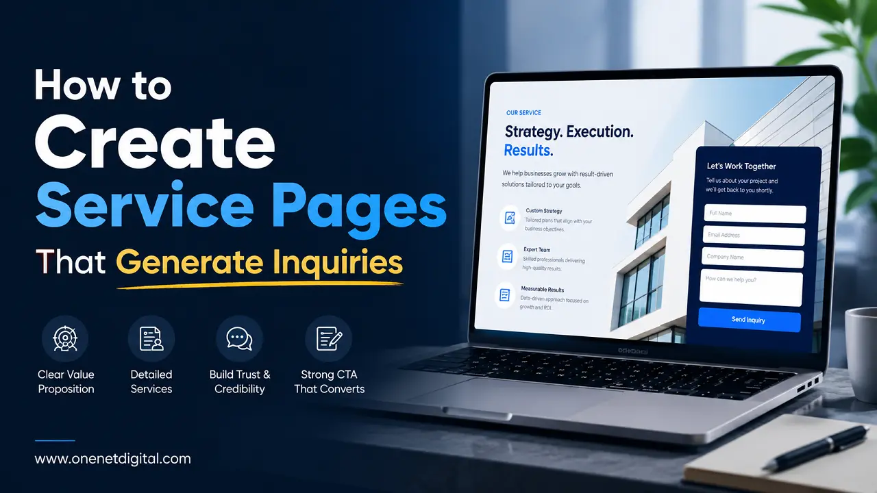 How to Create Service Pages That Generate Inquiries