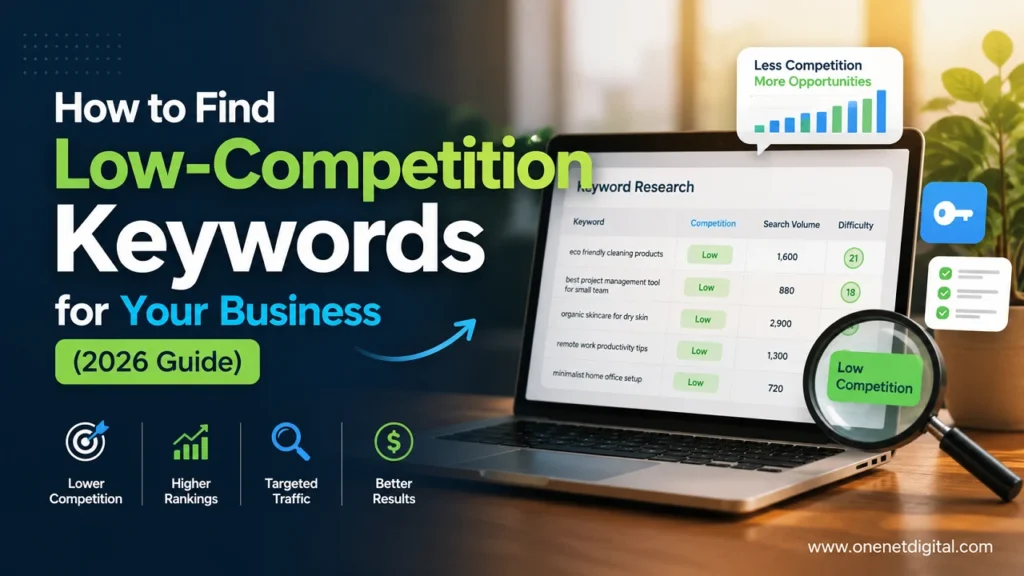 How to Find Low-Competition Keywords for Your Business (2026 Guide)