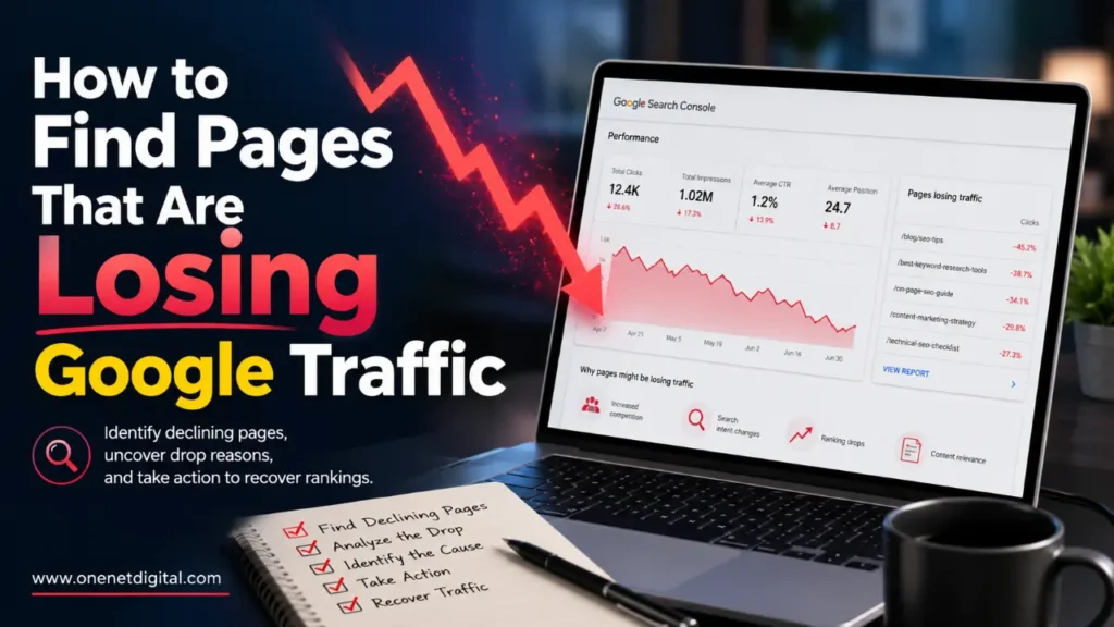 How to Find Pages That Are Losing Google Traffic