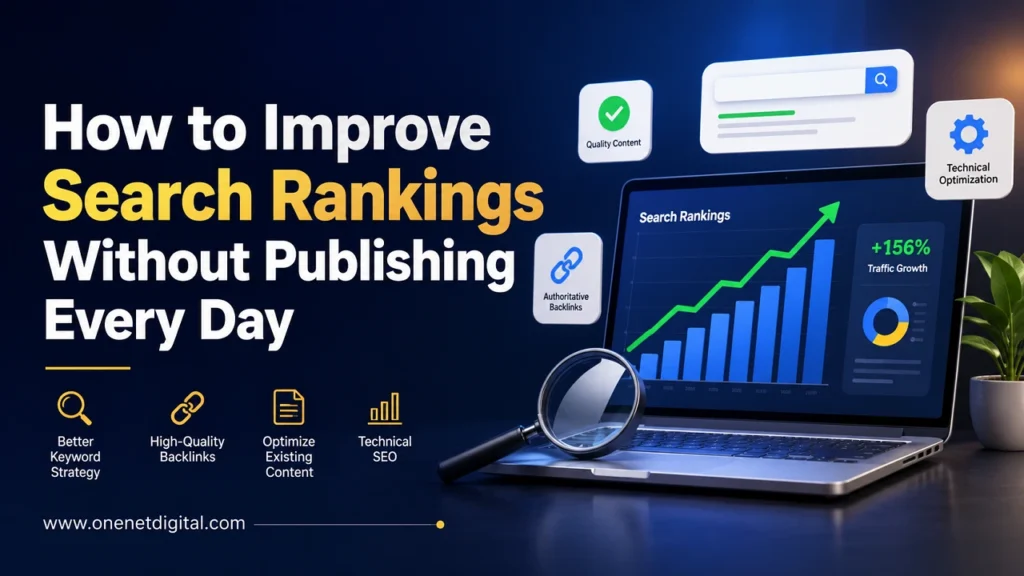 How to Improve Search Rankings Without Publishing Every Day