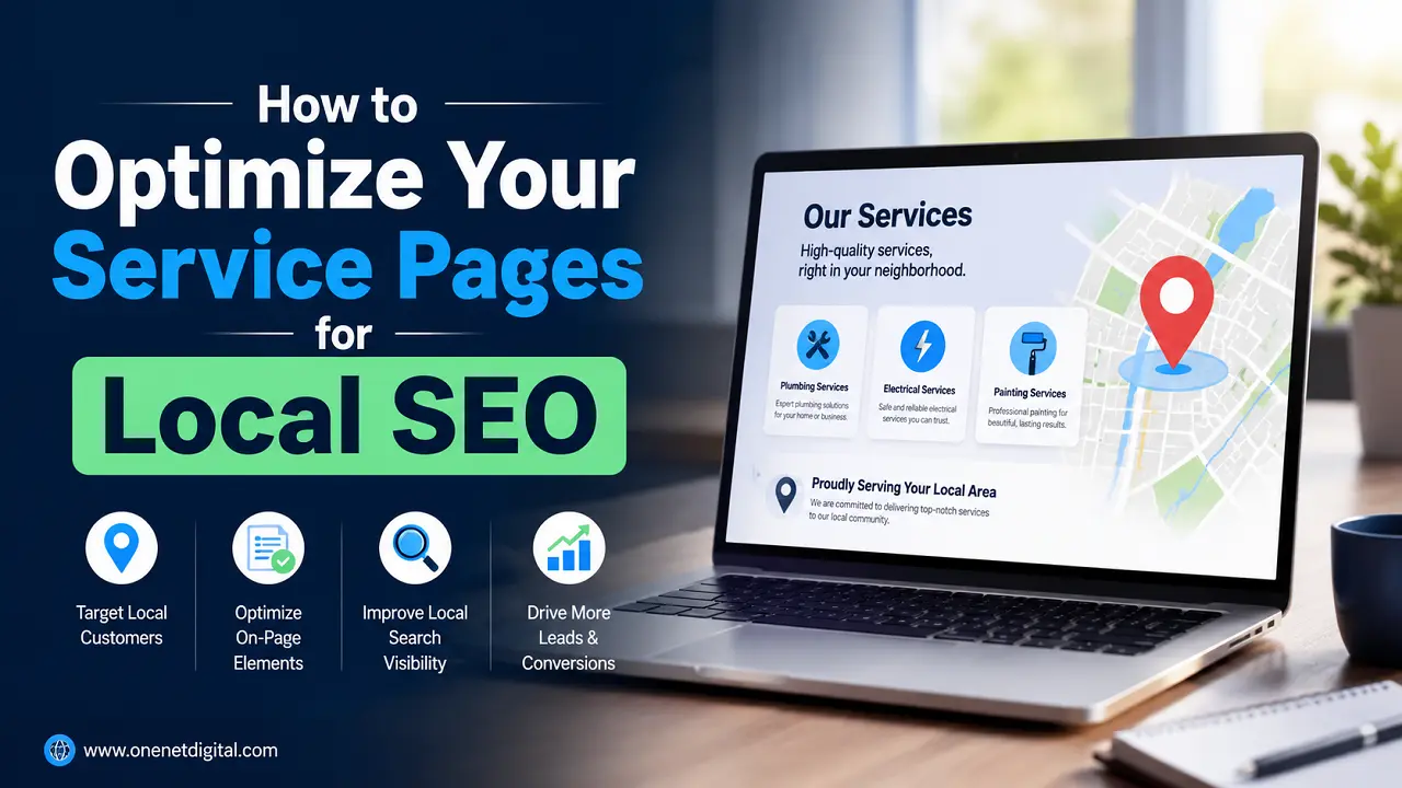 How to Optimize Your Service Pages for Local SEO One Net Digital