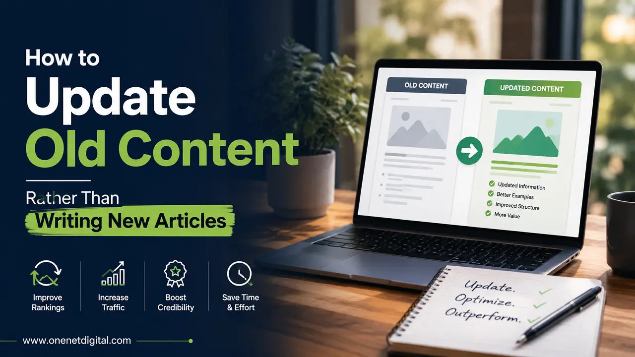 How to Update Old Content Rather Than Writing New Articles