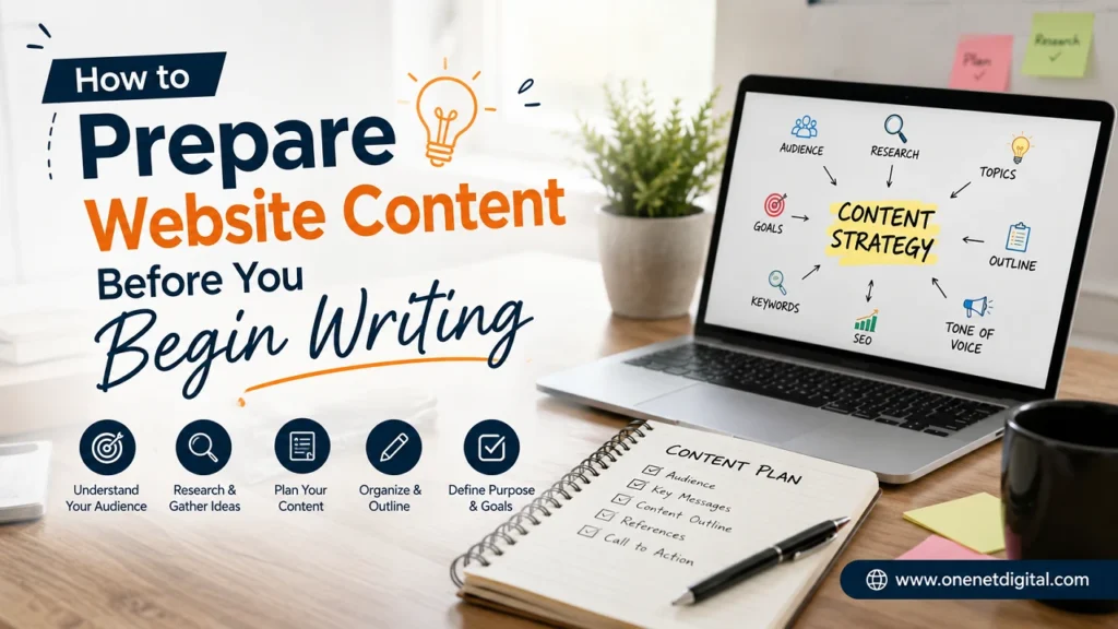 How to Prepare Website Content Before You Begin Writing