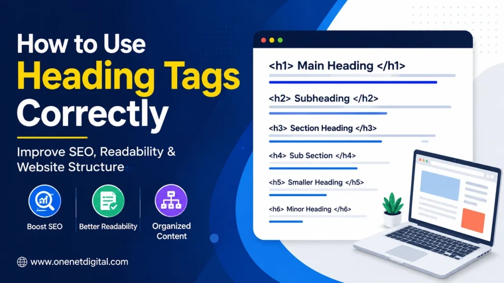 How to Use Heading Tags Correctly | One Net Digital
