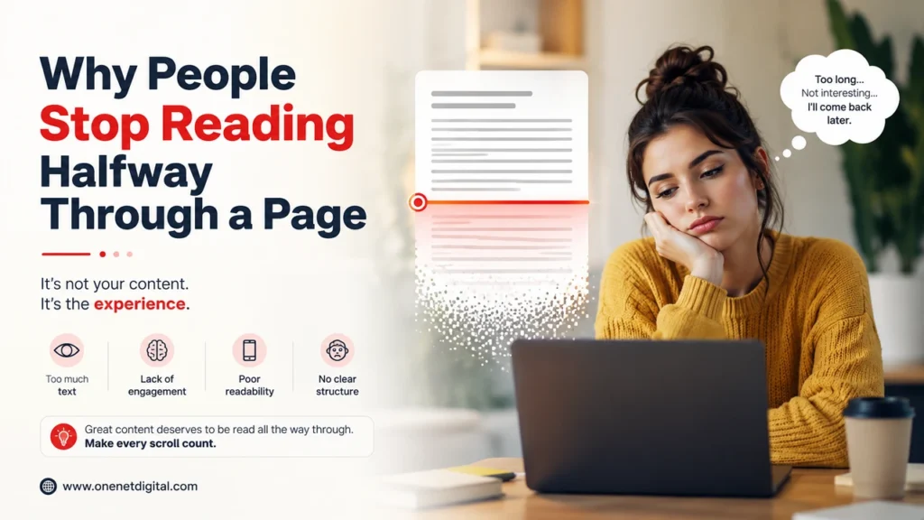Why People Stop Reading Halfway Through a Page
