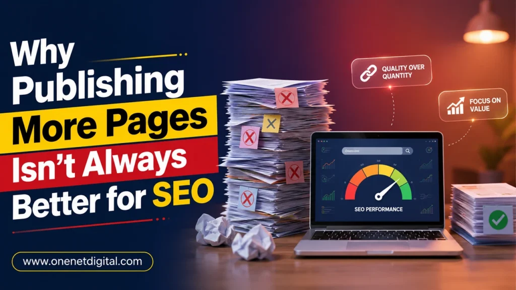 Why Publishing More Pages Isn’t Always Better for SEO