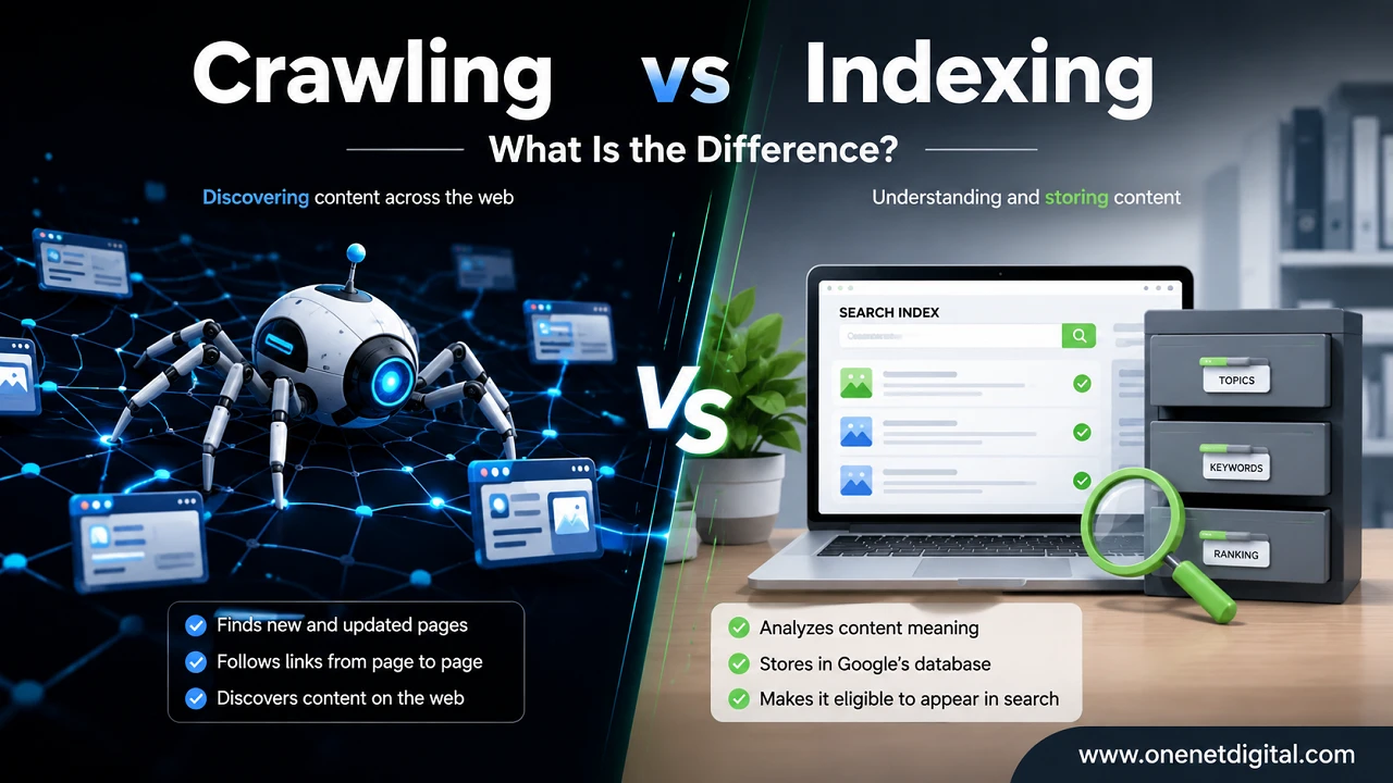 Crawling vs Indexing: What Is the Difference